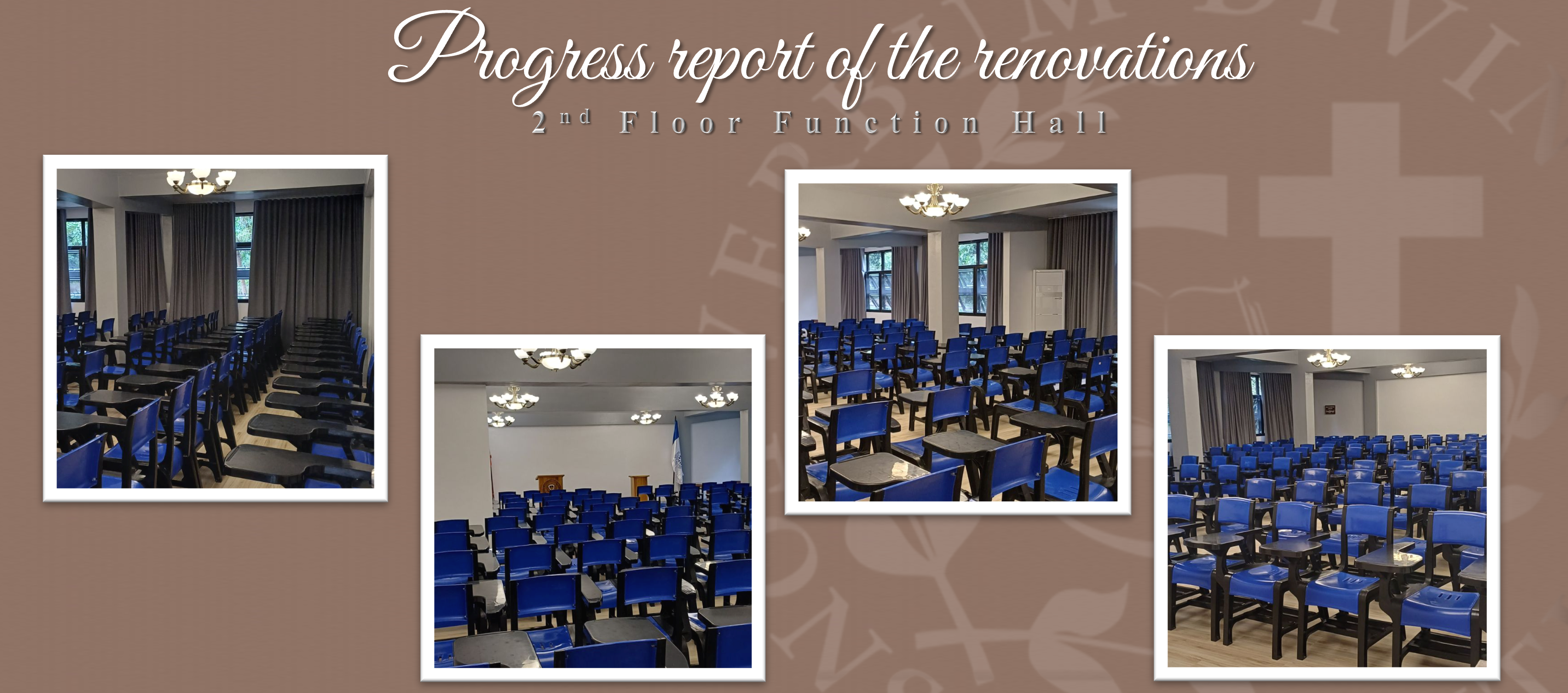 Progress report of the renovations (2nd Floor Function Hall)